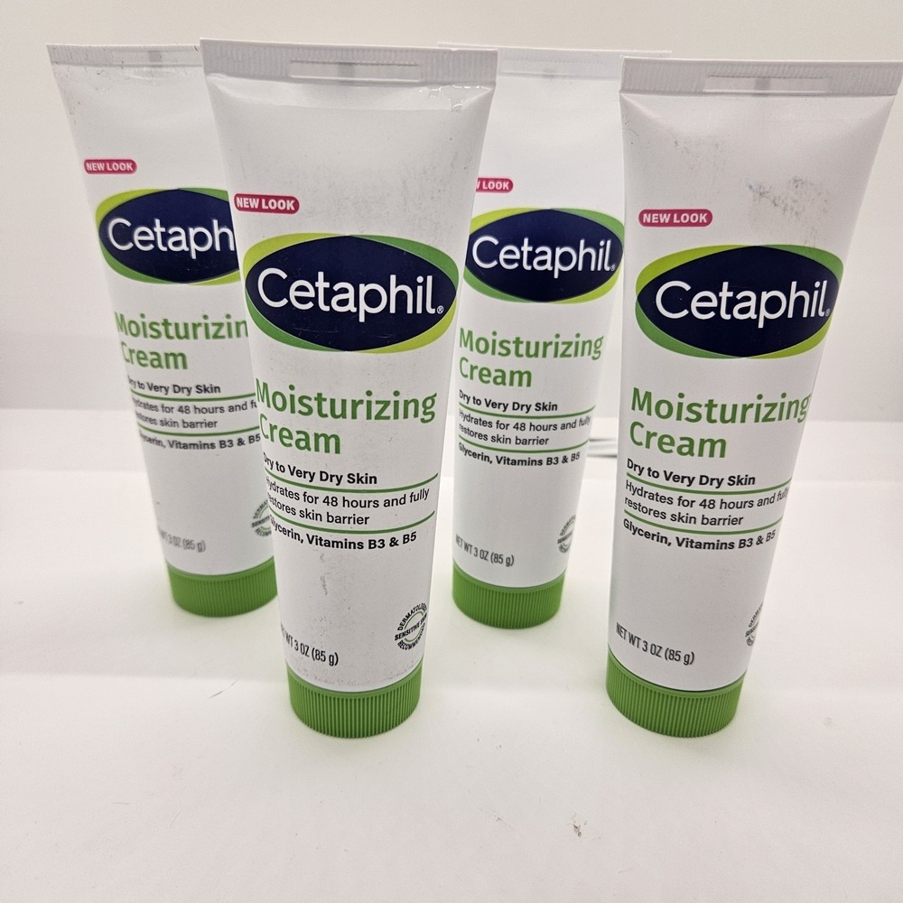 Cetaphil Moisturizing Cream 3oz Dry to Very Dry Skin Hydrating Lot of‎ 4